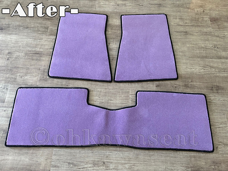 C-69　日産バイオレット　フロアマット製作-1