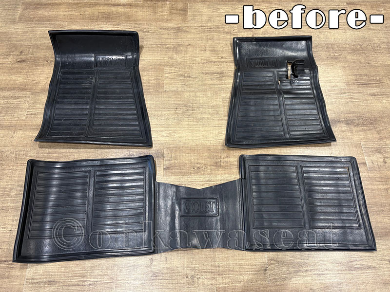 自動車シート張替えC-69/日産バイオレット　フロアマット元画像