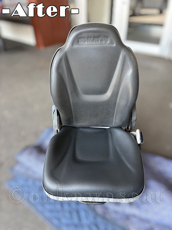 建設機械 KOMATSUミニ油圧ショベル PC30MR オペレーターシートカバー製作O-17